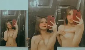 Desi Girl Shows Boobs Selfie | Desi Viral MMS