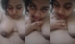 Horny Desi Girl Sucking Boobs | Desi Viral MMS